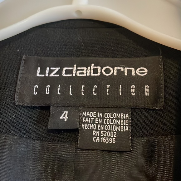Liz Claiborne Black Wool Blazer. Women’s Size 4. - Picture 2 of 11